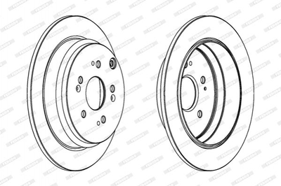 Тормозные диски FERODO DDF1608C Honda CR-V 42510T1GG00, 42510SWWG01, 42510SCAE50