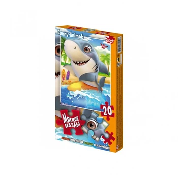Мягкие пазлы "Акула" Danko Toys S20-09-08, 20 элементов