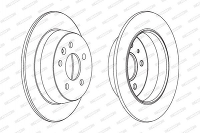 Тормозные диски FERODO DDF861 Mercedes Vito, V-Class 6384230112, A6384230112