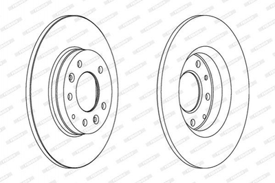 Тормозные диски FERODO DDF1500 Mazda 6, 626 N12326251B, GF3Y26251, GF3Y26251A