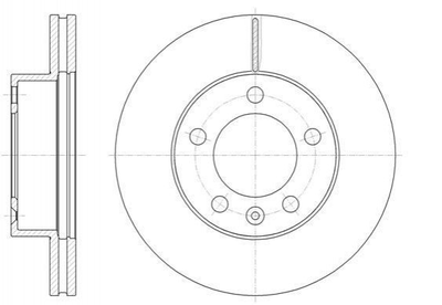 Тормозные диски ROADHOUSE 6147510 Renault Master; Opel Movano 4419359, 8200688880, 93197403