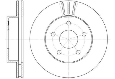 Тормозные диски ROADHOUSE 662610 Jeep Grand Cherokee II (WJ, WG), Cherokee XJ 230696, 52098672