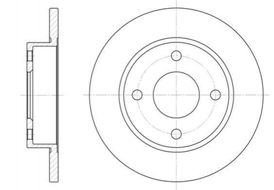 Тормозные диски ROADHOUSE 642700 Ford KA, Fiesta 1013581, 1112542, 1E0333251