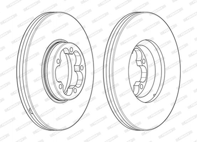 Тормозные диски FERODO DDF24681 Ford Transit BK311125AC, BK311125AB, 1822205