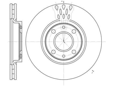 Тормозные диски WOKING D644310 Fiat Panda, Doblo, 500, Punto; Citroen Nemo; Peugeot Bipper 230407, 46401356, 46542383