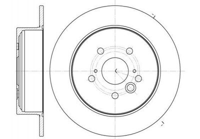 Тормозные диски ROADHOUSE 6108900 Toyota Rav-4; Chery Tiggo; KIA Carnival 230803, 4243142040, 4243142041