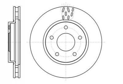 Тормозные диски ROADHOUSE 61291.10 Mitsubishi Lancer, ASX; Dodge Caliber 4615A115