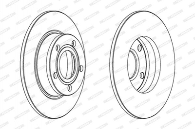 Тормозные диски FERODO DDF1177C Audi A6, Allroad 4B0615601B