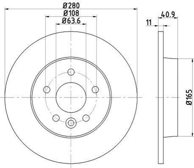 Тормозные диски TEXTAR 92255603 Volvo V40, C30, S40, V50, C70; Ford Focus, C-Max 31341645, 1223566, 1223568