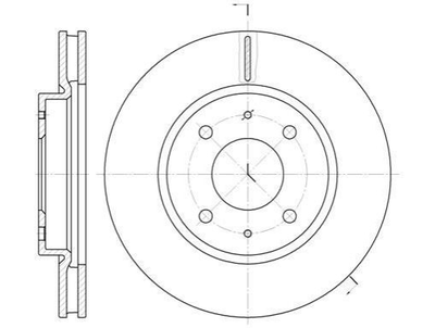 Тормозные диски ROADHOUSE 6890.10 Mitsubishi Lancer, Galant MR510742, MR510741