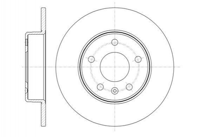 Тормозные диски ROADHOUSE 61468.00 Opel Zafira, Astra, Meriva 569125, 93188707, 569109