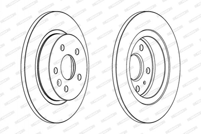 Тормозные диски FERODO DDF1872C Opel Astra; Chevrolet Cruze, Aveo 13502134, 13502135, 13502136