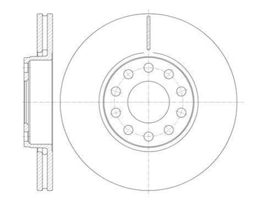 Тормозные диски ROADHOUSE 6122710 Volkswagen Passat; Skoda Superb; Audi A4 4B0615301B