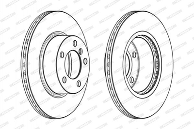 Тормозные диски FERODO DDF2195C BMW 3 Series, 1 Series, 4 Series 34116792217