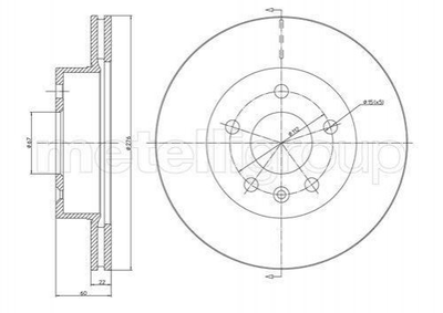 Тормозные диски CIFAM 800-416 Mercedes V-Class, Vito 6384210112, A6384210112