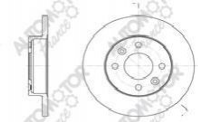 Тормозные диски Automotor France ADC4705 Renault Clio, Megane, Twingo, Logan; Dacia Logan 6001547684, 6001549211, 7700704705