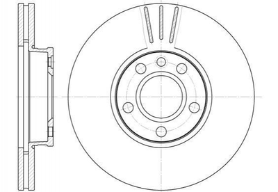 Тормозные диски ROADHOUSE 666010 Volkswagen Transporter, Sharan; Ford Galaxy; Daewoo Nubira 1141782, 230736, 7M3615301A