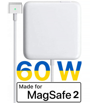 Блок живлення для MacBook 60W MagSafe 2 Блок живлення для ноутбука Макбук 60 Вт White PAVLYSH (PZ-27)