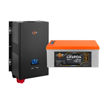 Комплект резервного питания LP (LogicPower) ИБП + литиевая (LiFePO4) батарея (UPS W5000+ АКБ LiFePO4 5888W)