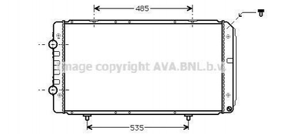 Радиатор охлаждения двигателя AVA COOLING PEA2268 Peugeot Boxer; Citroen Jumper; Fiat Ducato 1329226080, 1329227080, 133097