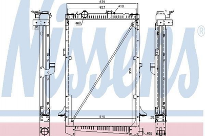 Радиатор охлаждения двигателя NISSENS 61442A