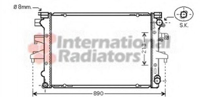 Радіатор охолодження двигуна Van Wezel 58002232 Volkswagen Transporter, Multivan 7H0121253G, 7H0121253J