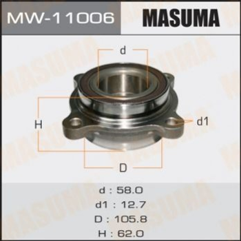 Підшипник маточини MASUMA MW11006 Toyota Sequoiva, Land Cruiser; Lexus LX 4357060031, 435700C010, 4357060030