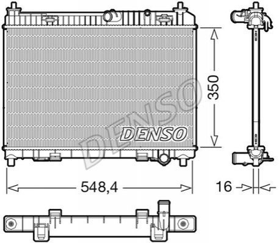 Радиатор охлаждения двигателя DENSO DRM10113 Ford B-Max, Fiesta 1772874, AE818005AB