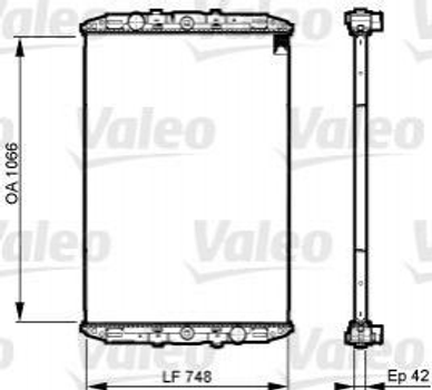 Радиатор охлаждения двигателя Valeo 733509