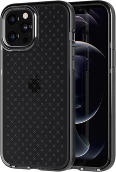 Чехол противоударный силиконовый Tech21 Evo Check для Iphone 12 Pro Max (6.7") Smokey Black