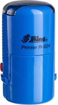 Оснастка для круглой печати d 24 мм Shiny R-524 синий корпус с крышкой (4710850524903)