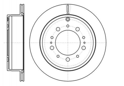 Тормозные диски ROADHOUSE 61257.10 Lexus LX; Toyota Land Cruiser, Sequoiva 4243160290, 424310C010, 424310C011