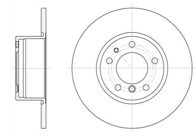 Тормозные диски REMSA 634700 BMW 5 Series 230187, 34111158042, 34111159898