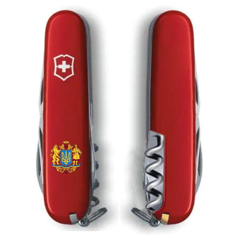 Ніж Victorinox Climber Ukraine Red Великий Герб України (1.3703_T0400u)