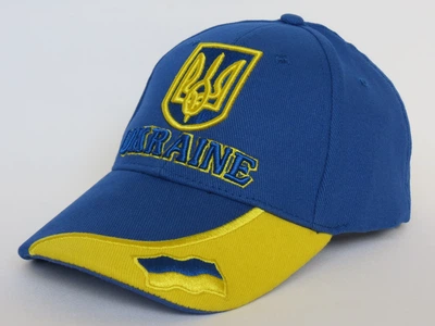 Кепка UkrLike Україна Герб Синя (4685)