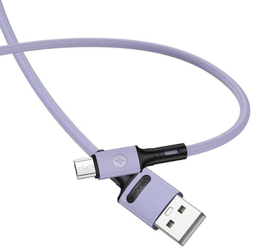 Kabel Usams U52 micro-USB 2A Fast Charge 1m Purpurowy (6958444989037)