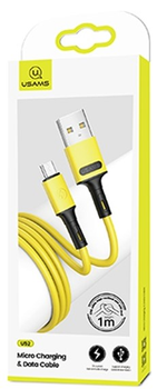 Kabel Usams U52 micro-USB 2A Fast Charge 1m Żółty (6958444989020)