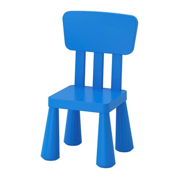 Дитячий стілець Ikea Mammut синій для дому і вулиці