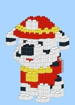 Конструктор по мини блокам Paw Patrol Щенячий патруль Маршал деталей от 500 до 800 разноцветный