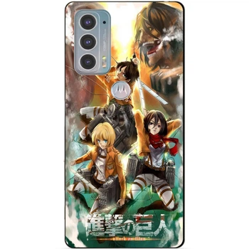 Чохол силіконовий бампер Candy для Motorola Edge 20 з малюнком Атака на Титанів Attack on Titan