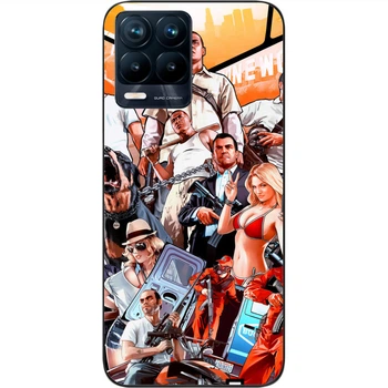 Силиконовый чехол SMTT для Realme 8 Pro с картинкой Игра GTA