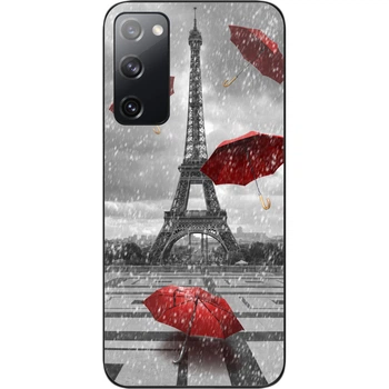 Бампер силиконовый чехол SMTT для Samsung Galaxy S20 FE с картинкой Париж