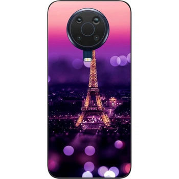Силиконовый чехол SMTT для Nokia G20 / G10 с картинкой Париж ночью