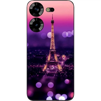Силиконовый чехол SMTT для Tecno POVA 5 (LH7n) с картинкой Париж ночью