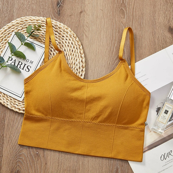 Женский топ топик бюстгальтер бралетт лиф Honey Fashion Accessories One Size (S/M) желтый (2-36)