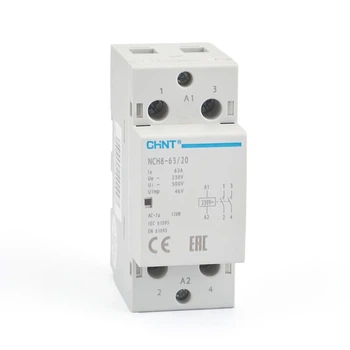 Контактор модульный 2P 63A 2NO 230V [256093] NCH8-63/20 CHINT