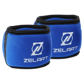 Утяжелители манжеты для рук Zelart FI-6221-1 2x0,5кг синий