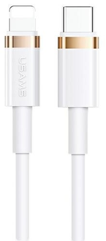 Kabel Usams U63 USB Typ-C na Lightning 2m 20 W PD Fast Charge Biały (6958444935652)
