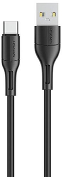 Kabel Usams U68 USB Typ-C 2A Fast Charge 1m Czarny (6958444969466)