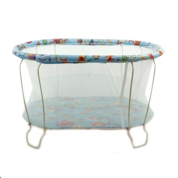 Манеж детский "Морское дно", мягкое дно, евро сетка. Blue (47531)